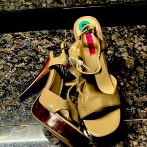 Cute platform high heels very comfortable to walk in .